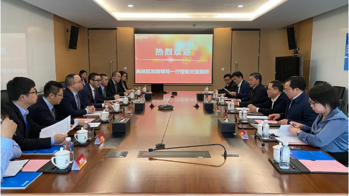 高明区区委书记杨永泰一行到杭州宝马会环境调研